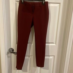 Express Size 6R Burgundy Dress Pants